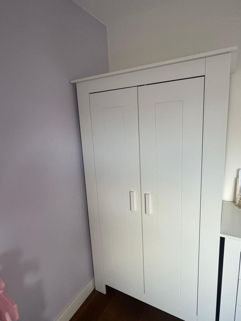 Witte Bopita kledingkast met hang- en leggedeelte, Ophalen, 50 tot 100 cm, Zo goed als nieuw, 150 tot 200 cm