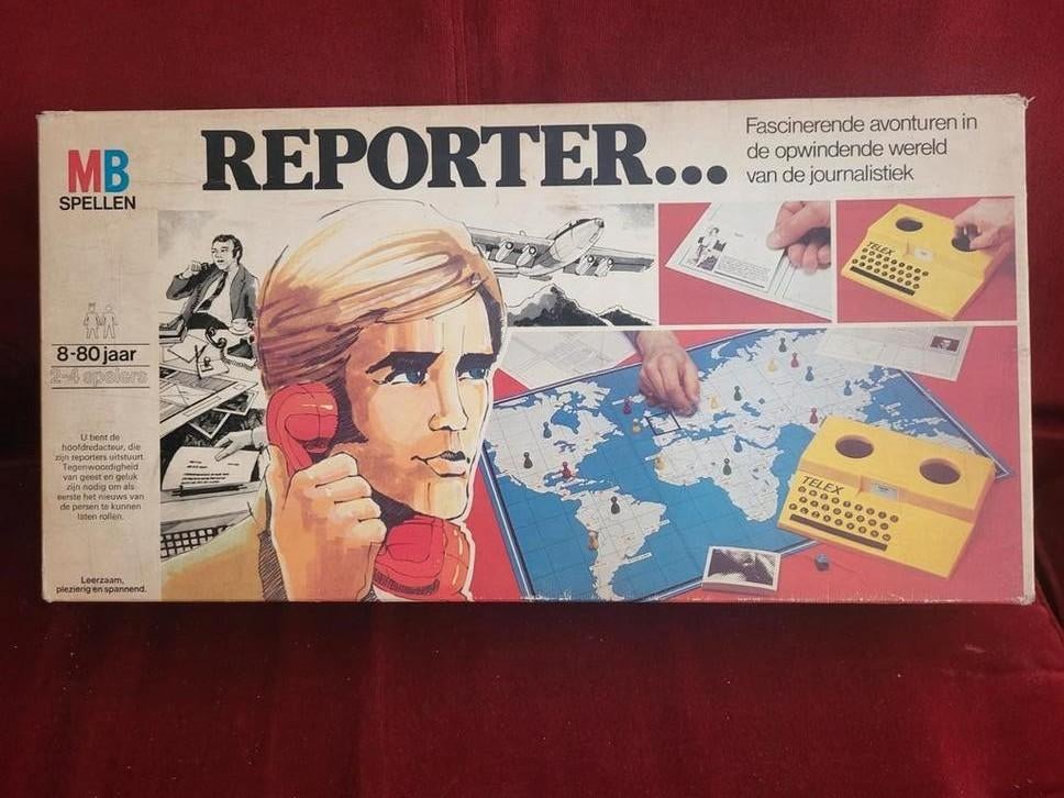 Reporter bordspel van MB Spellen, Ophalen of Verzenden, Gebruikt, MB Spellen