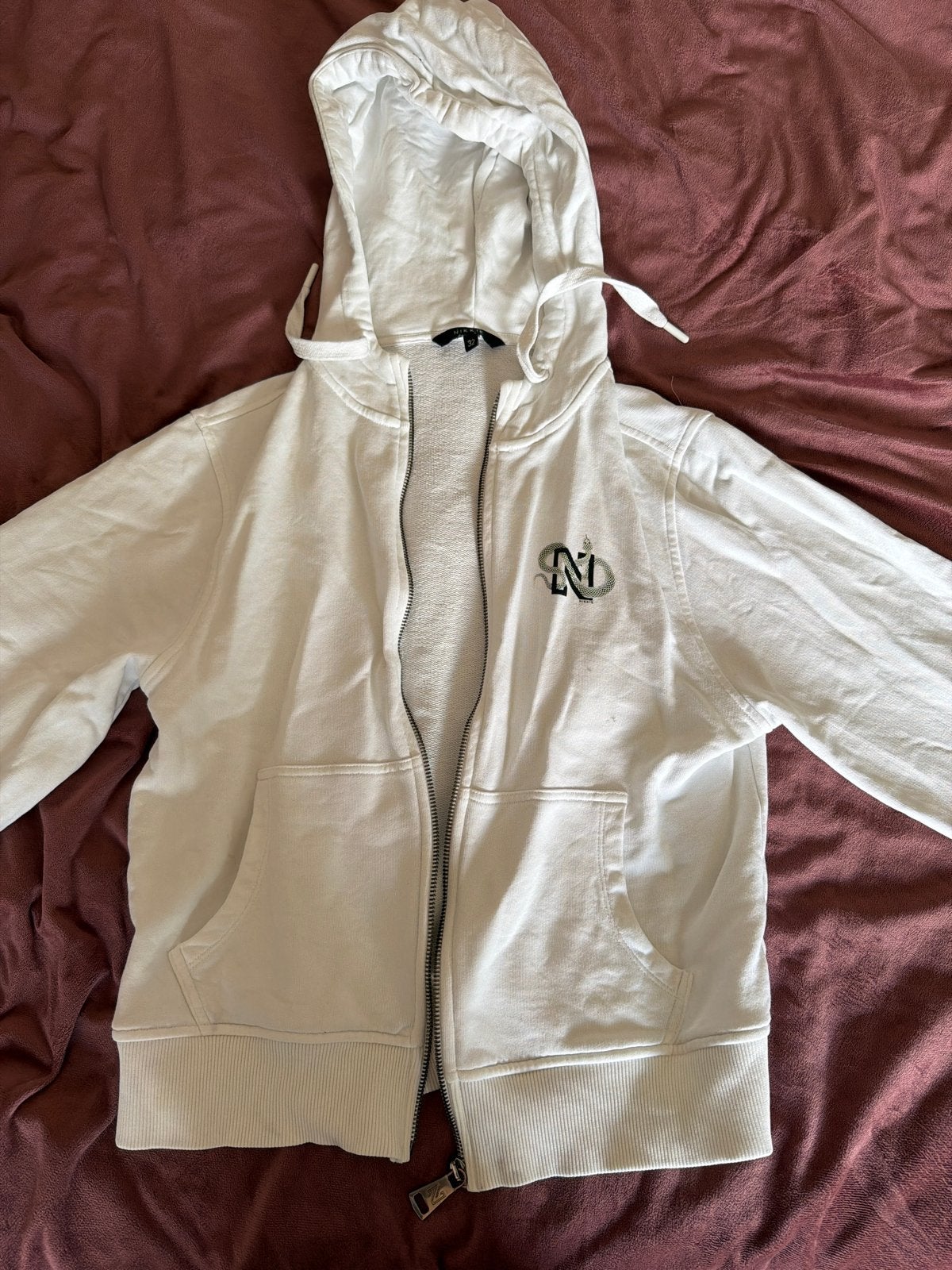 Nikkie vest maat 32 met slangprint, Ophalen of Verzenden, Gedragen, Maat 34 (XS) of kleiner, Wit