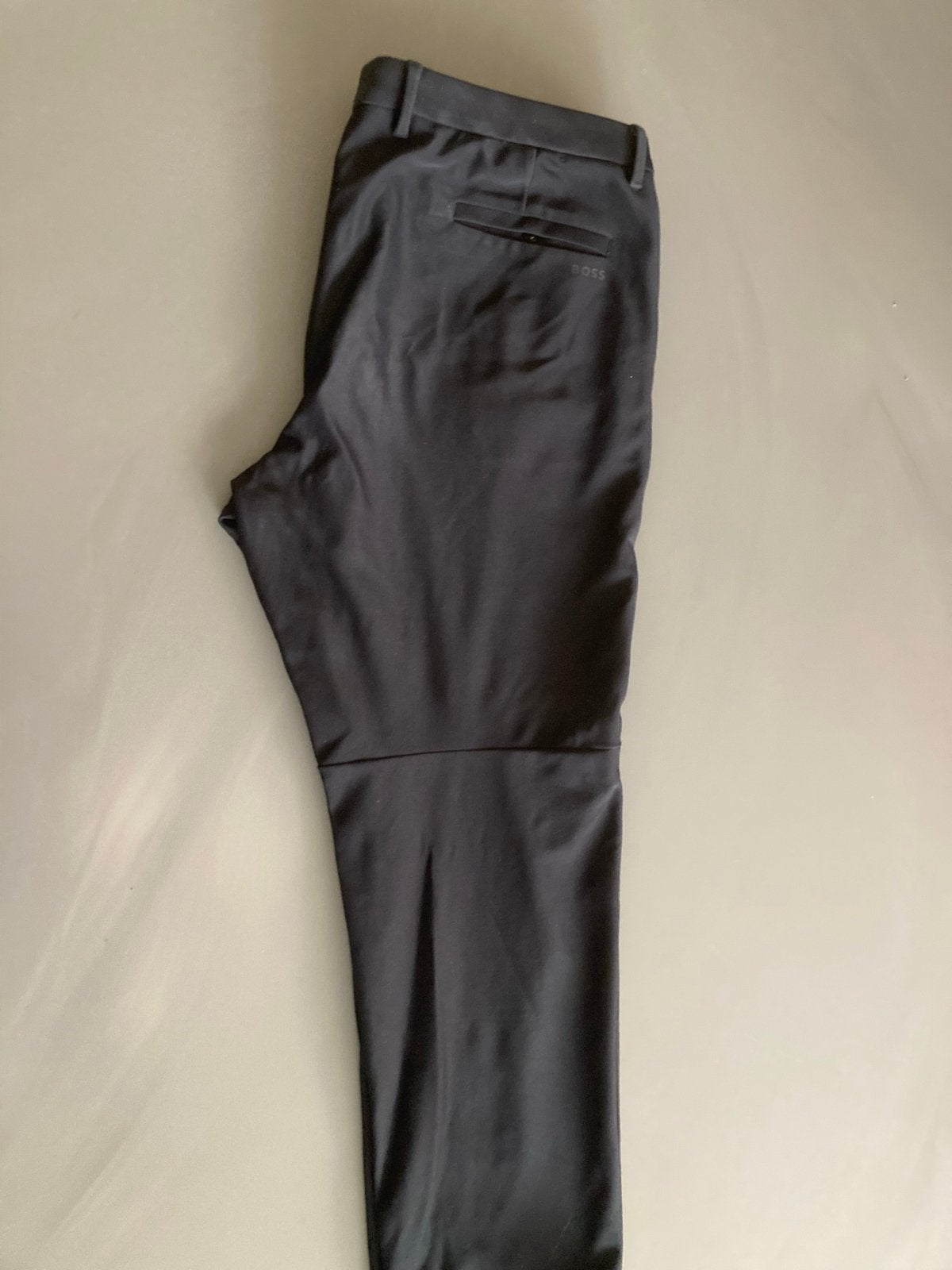BOSS Heren Broek - donker blauw, Maat 56 (XL), Kleding | Heren, Ophalen of Verzenden, Zo goed als nieuw, Maat 56/58 (XL), Zwart