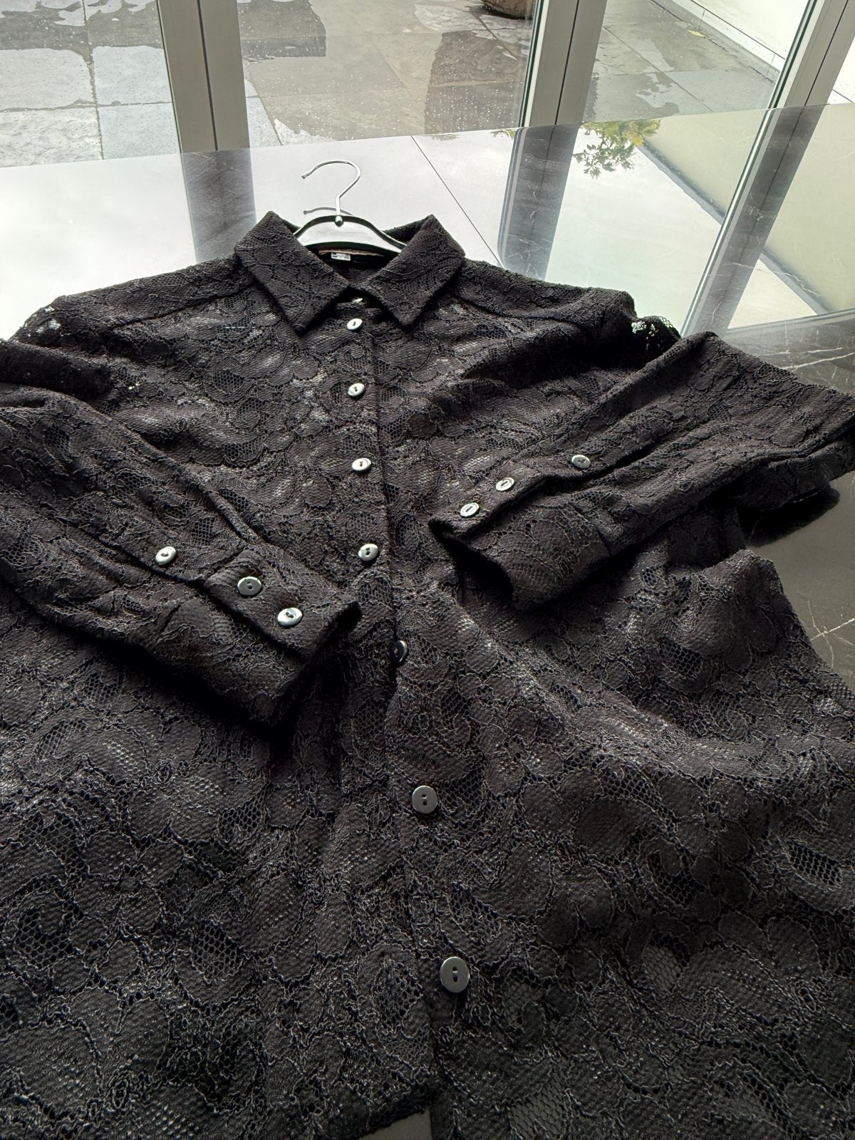 LaDress kanten blouse xs zwart, Kleding | Dames, Ophalen of Verzenden, Zo goed als nieuw, Maat 34 (XS) of kleiner, Zwart