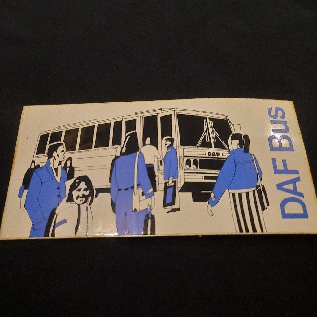 Vintage sticker daf bus nieuw, Ophalen of Verzenden, Nieuw, Auto's