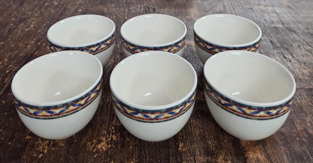 6 Villeroy en Boch Corpo Pergamon kommetjes, Huis en Inrichting, Keuken | Servies, Ophalen of Verzenden, Zo goed als nieuw, Kom(men)