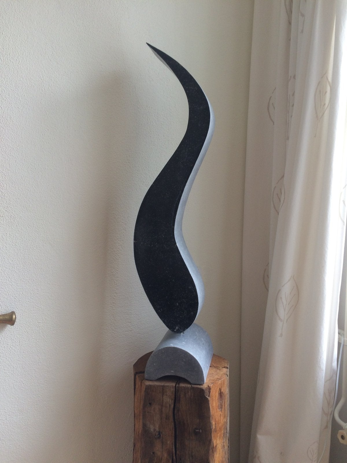 Hardstenen beeld abstract kunst, Ophalen, 50 - 100 cm, Steen of Keramiek, Beeld