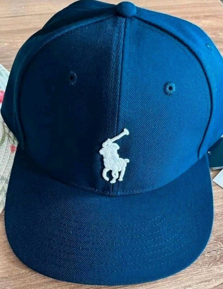 POLO RALPH LAUREN CAP OSFA NAVY BLUE, Kleding | Heren, Ophalen of Verzenden, Zo goed als nieuw