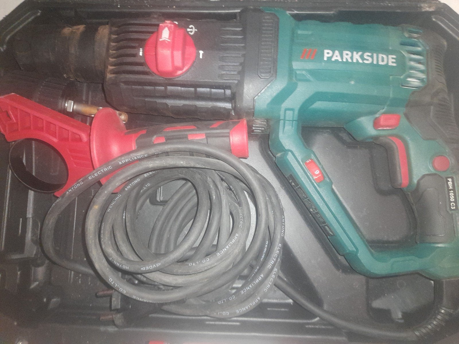 Parkside PBH 1050 C3 Boorhamer - Krachtig en Betrouwbaar, Boor- en/of Breekhamer, Ophalen of Verzenden, Klopboormechanisme, Gebruikt
