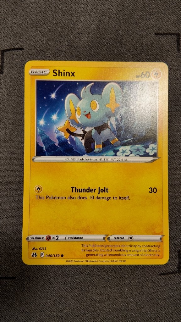Shinx 40 Crown Zenith | Pokemon kaart, Ophalen, Zo goed als nieuw, Losse kaart