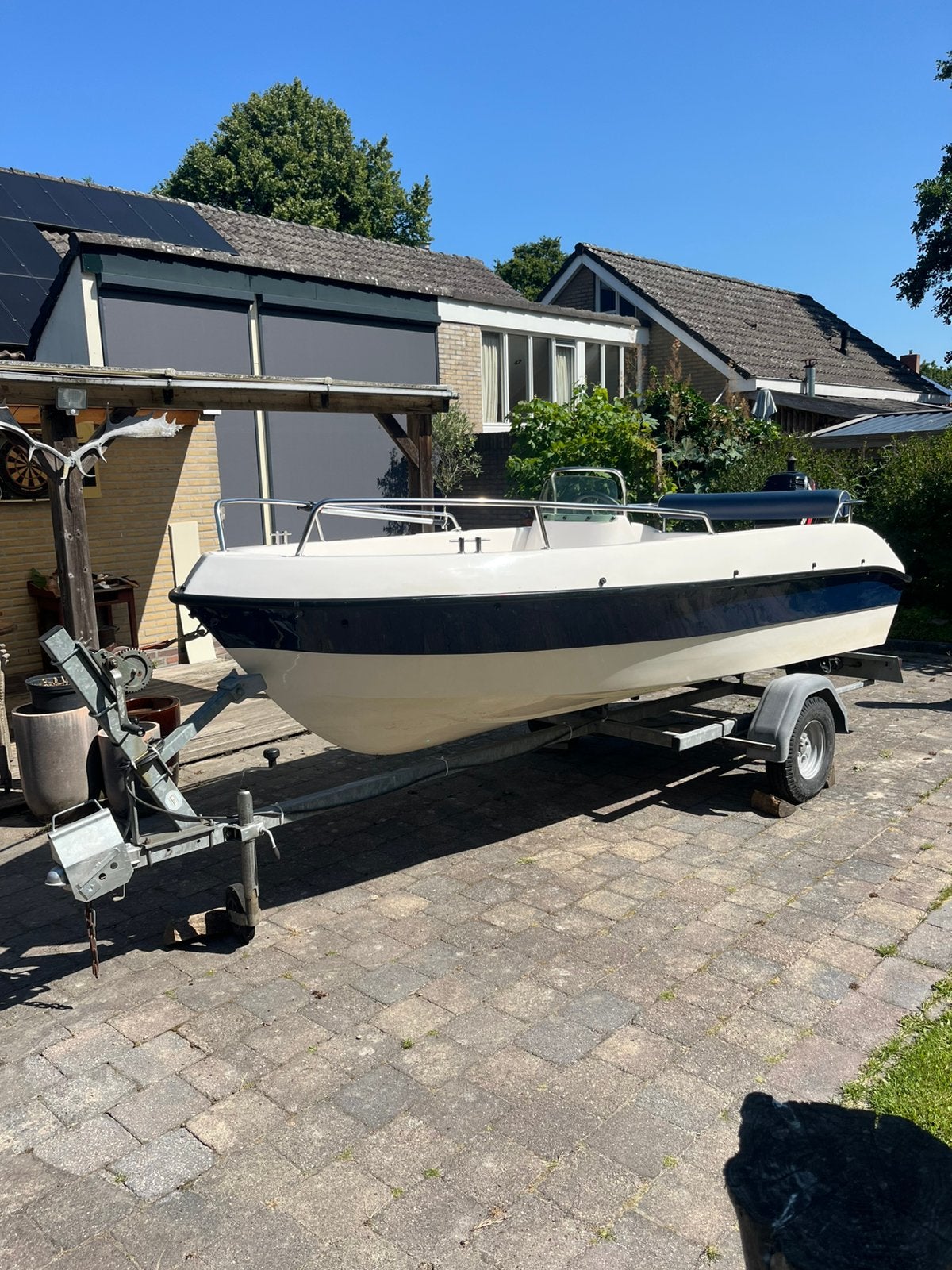 Te koop:Myzyk PM410 console boot. 4.10 mtr x 1.65 mtr, Ophalen, Tot 10 pk, Zo goed als nieuw, Elektrische start
