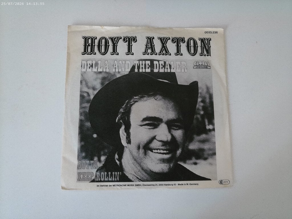 Hoyt Axton - Della and the dealer, Gebruikt, Fotohoes, 7 inch, Ophalen of Verzenden