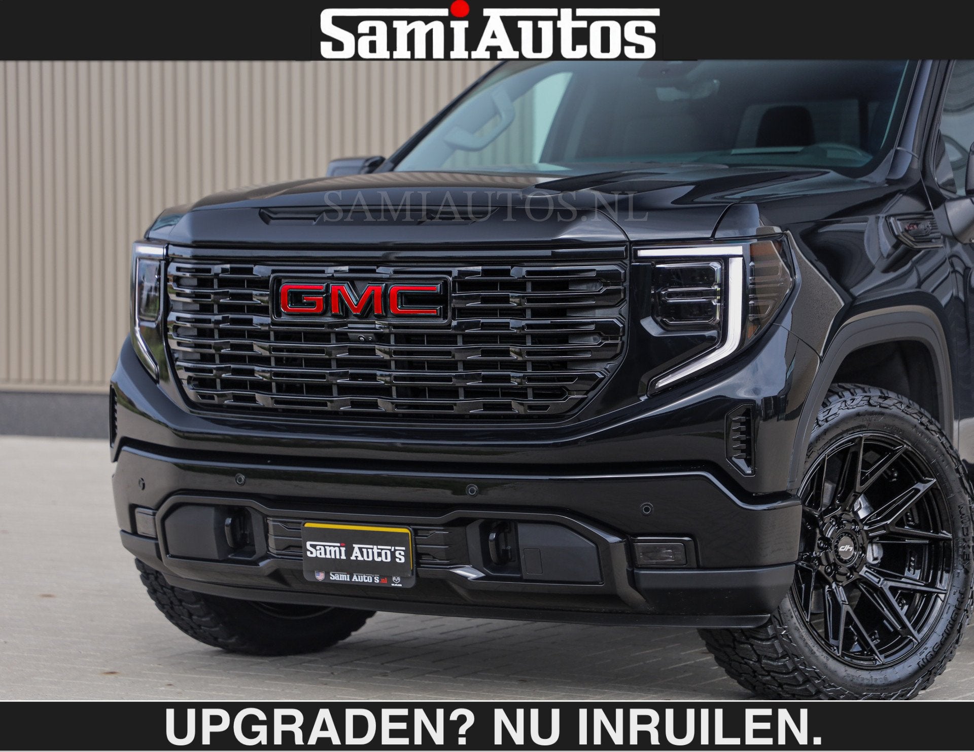 GMC Sierra BLACK OPS | DENALI 6.2 V8 426PK Full Option | €, Auto's, Dealer onderhouden, Met garantie (alle), 426 pk, Zwart