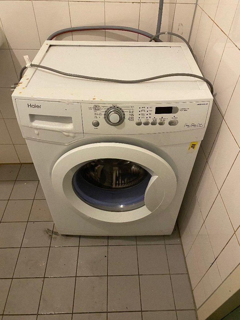 wasmachine Haier, Ophalen, Gebruikt, 1200 tot 1600 toeren, 85 tot 90 cm