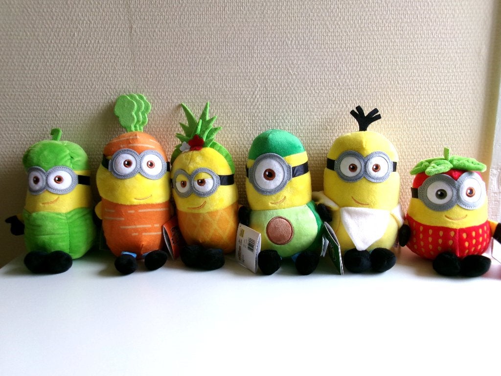 6 Pluche Minions van de DekaMarkt, Verzamelen, Supermarktacties, Dekamarkt, Ophalen of Verzenden