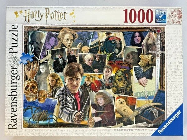 Ravensburger puzzel Harry Potter Tegen Voldemort 1000 st., Verzenden, 500 t/m 1500 stukjes, Zo goed als nieuw, Legpuzzel