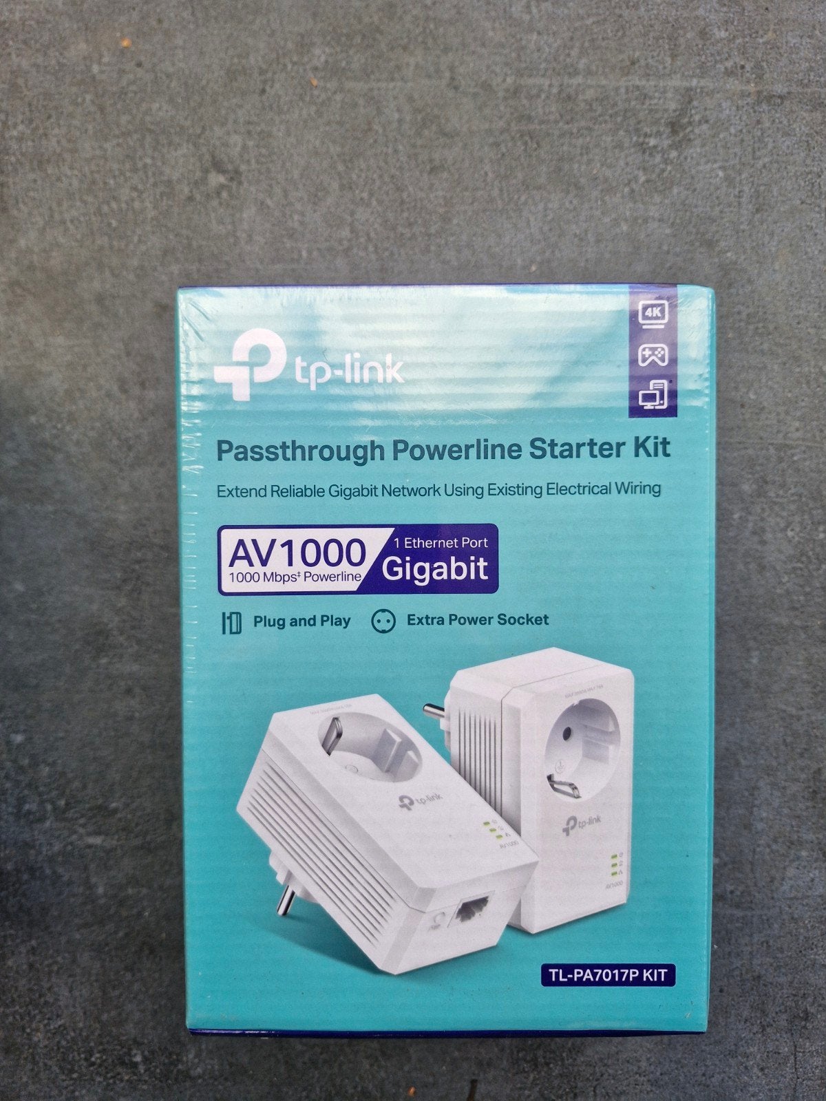 TP-Link Passthrough Powerline Starter Kit AV1000 Gigabit, Ophalen of Verzenden, Nieuw, TP-Link