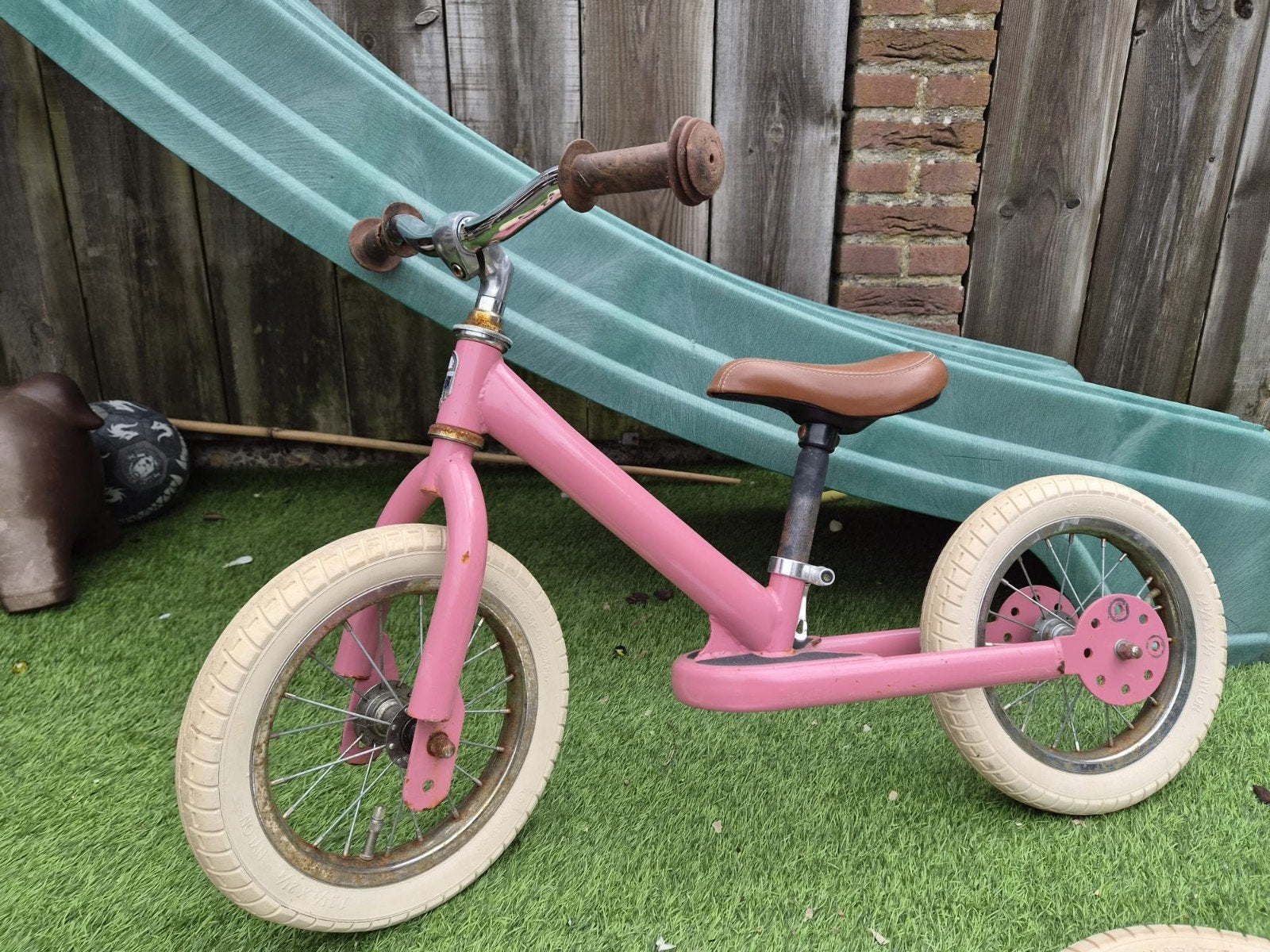 Trybike loopfiets/driewieler - Roze (gebruikt), Ophalen, Gebruikt, Minder dan 16 inch
