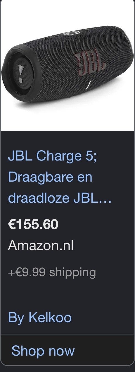 JBL Charge 5 Bluetooth Speaker - Krachtig Geluid, Computers en Software, Verzenden, Gebruikt, Overige typen