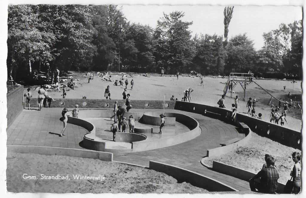 Winterswijk Gem Strandbad Oude Gelopen Ansichtkaart ( B200 ), Ophalen of Verzenden, 1960 tot 1980, Gelopen, Gelderland