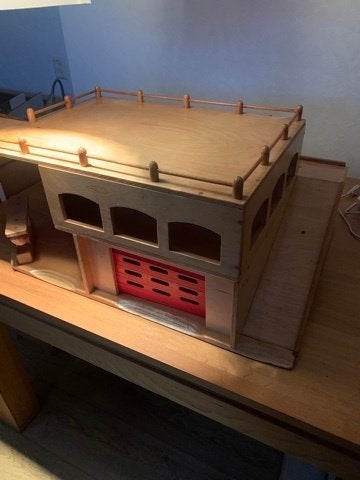 Houten speelgarage garage, Ophalen, Gebruikt, Overige typen