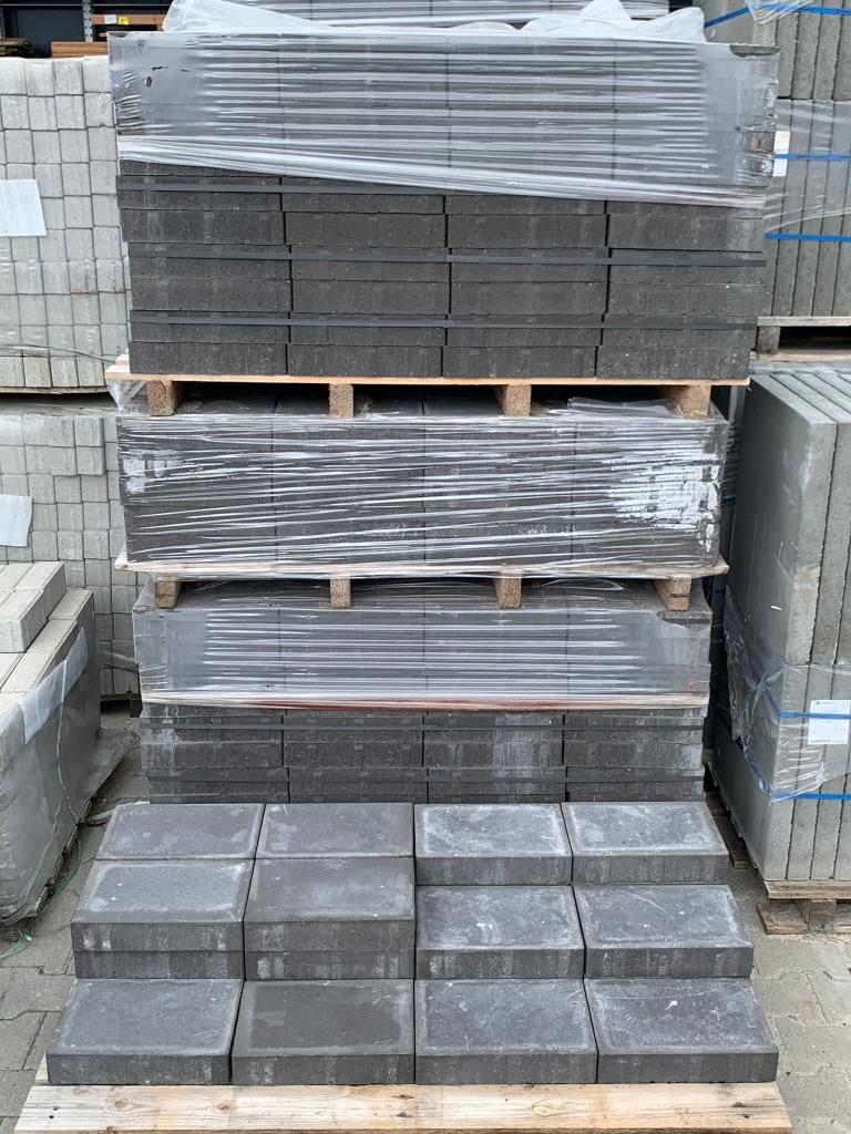Promosteen 20x30x6 cm Antraciet - J&W 16, Ophalen, Klinkers, Nieuw, 10 m² of meer