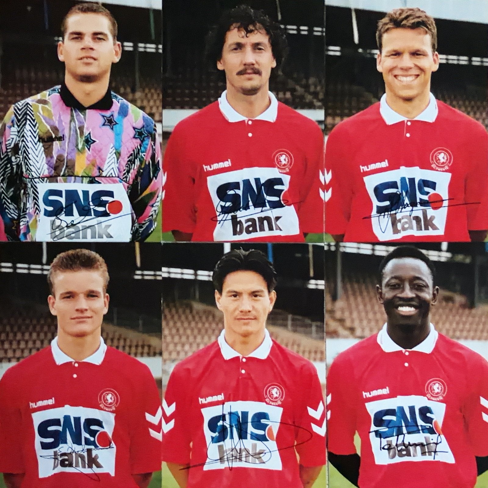 6 Spelerskaarten FC Twente Enschede - seizoen 1992/1993, Verzenden, Zo goed als nieuw, F.C. Twente, Spelerskaart