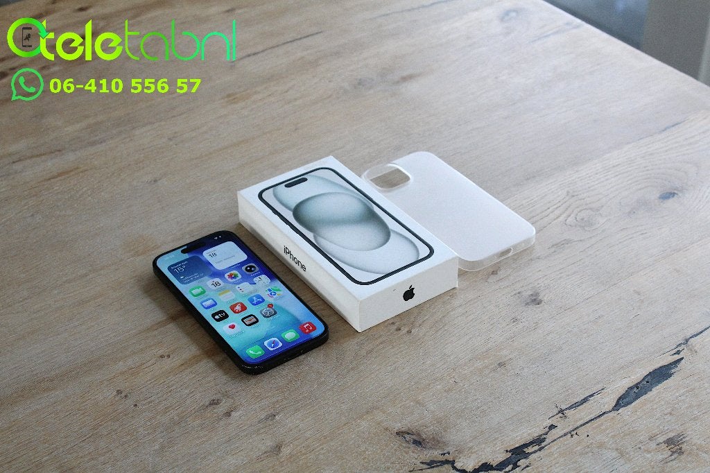 Apple iPhone 15 - 128GB - Zwart, IPhone 15, Apple, Zwart, Refurbished