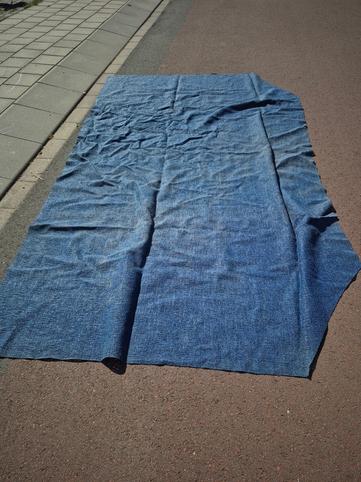 Tenttapijt 330x190cm - Blauw, Ophalen