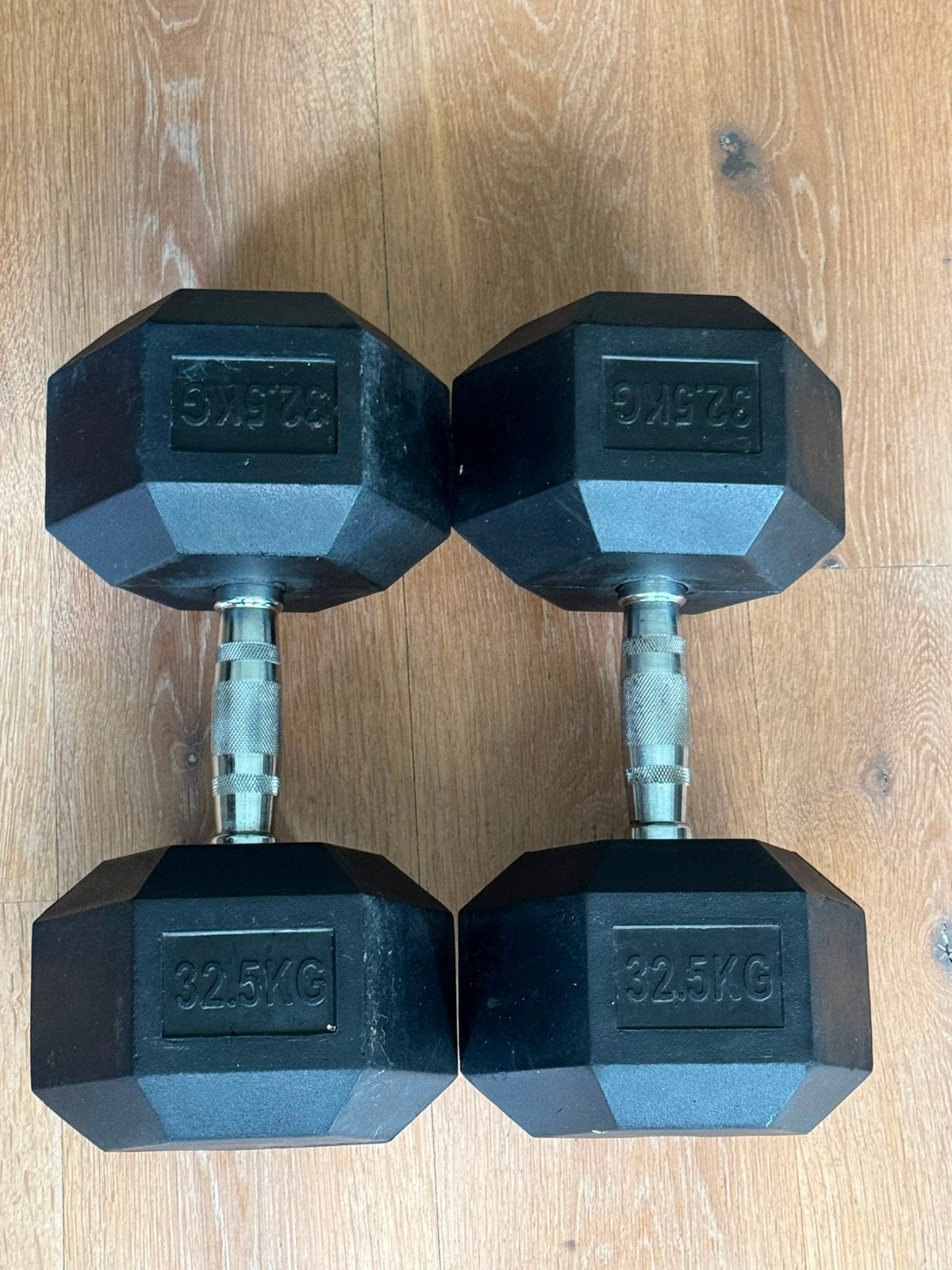 Set van 2 Hex Dumbbells 32.5KG, Ophalen, Gebruikt, Armen, Dumbbell