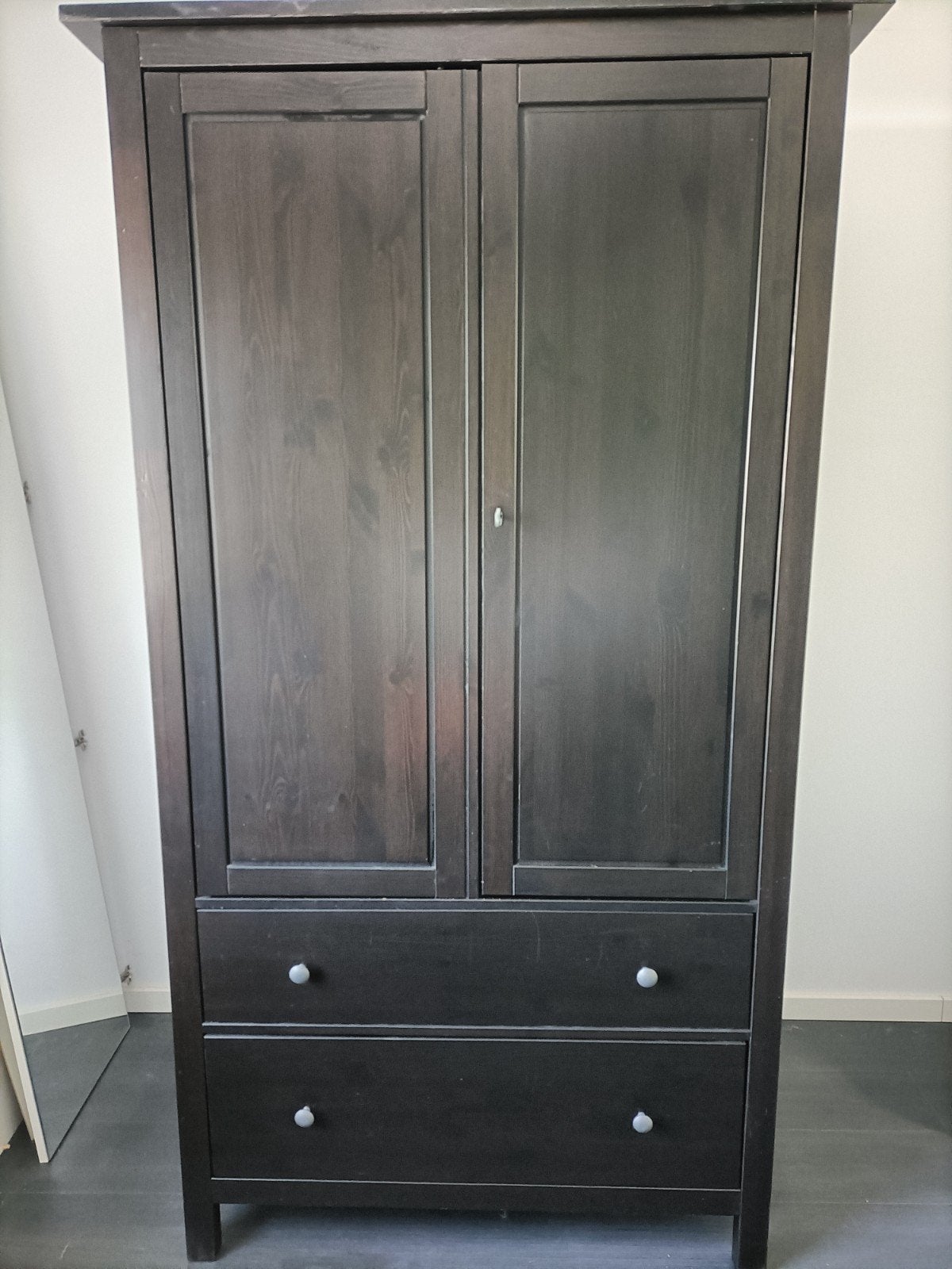 IKEA Hemnes kast zwartbruin - Gedemonteerd, Gebruikt, 100 tot 150 cm, 150 tot 200 cm, Overige houtsoorten
