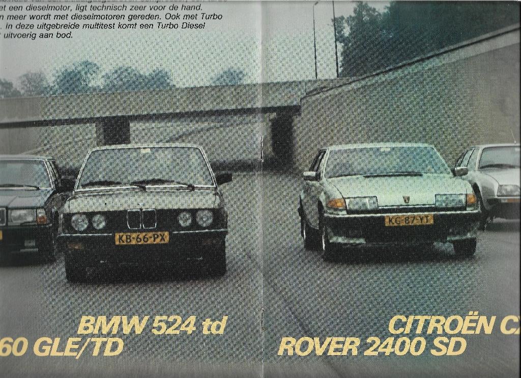 Volvo 760 BMW 524 Rover 2400 Citroën CX, Autovisie 1983., Ophalen of Verzenden, Zo goed als nieuw, BMW, Autovisie