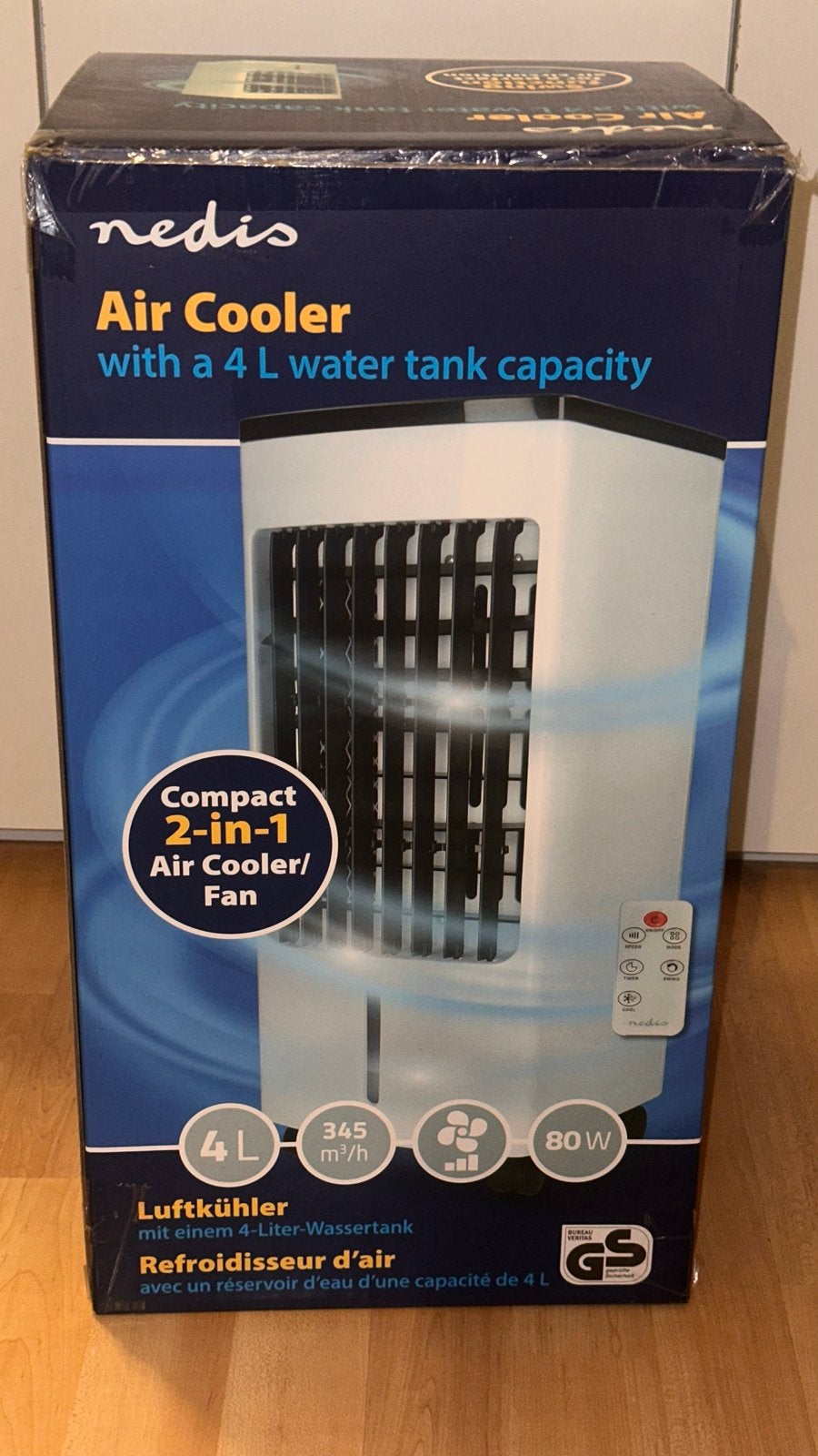 Air Cooler/Fan 2-in-1 4L - Nieuw in doos, Ophalen of Verzenden, Nieuw, Luchtbevochtiger