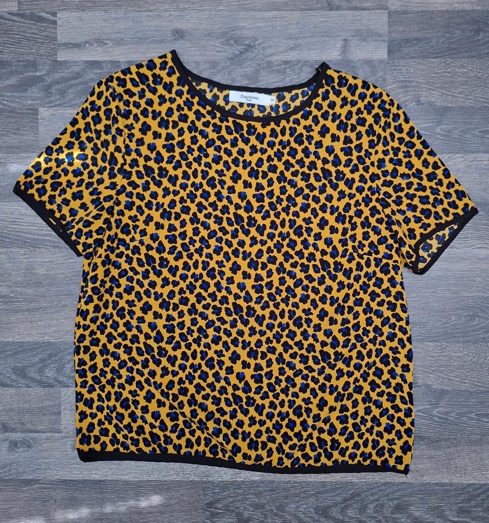 Z.g.a.n! 2 dames zomer tuniekje/blouse  panterprint, Ophalen of Verzenden, Zo goed als nieuw, Maat 36 (S), Bruin