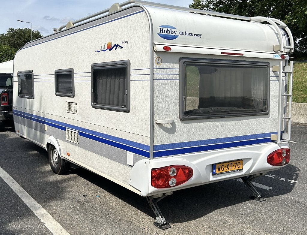 Hobby 540 UF DE LUXE UIT 2003 ; 1 E EIGENAAR, Caravans en Kamperen, Rondzit, Hobby, Frans bed, 7 tot 8 meter
