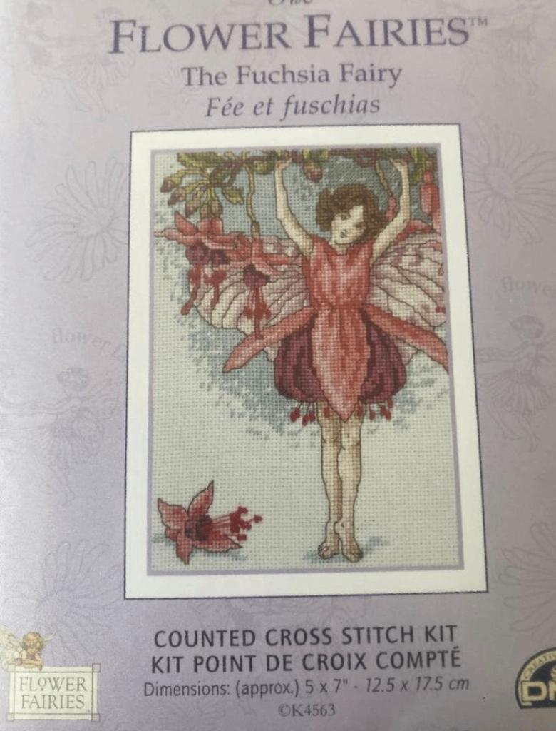 BORDUURPAKKET FLOWER FAIRIES THE FUCHSIA FAIRY, Verzenden, Nieuw, Handborduren, Borduurpakket