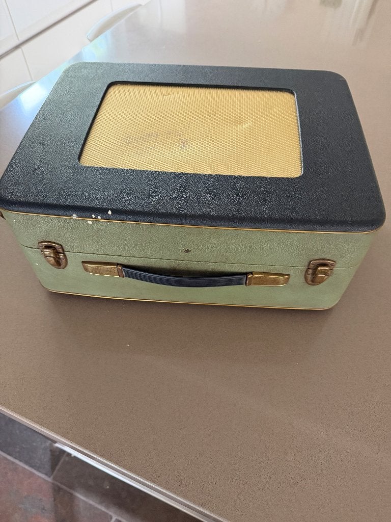 Philips AG2117 koffergrammofoon, Audio, Tv en Foto, Platenspelers, Ophalen, Niet werkend, Platenspeler, Philips