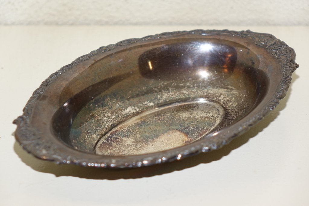 antiek zilver (verzilverd) bonbon schaaltje, Verzenden, Zilver