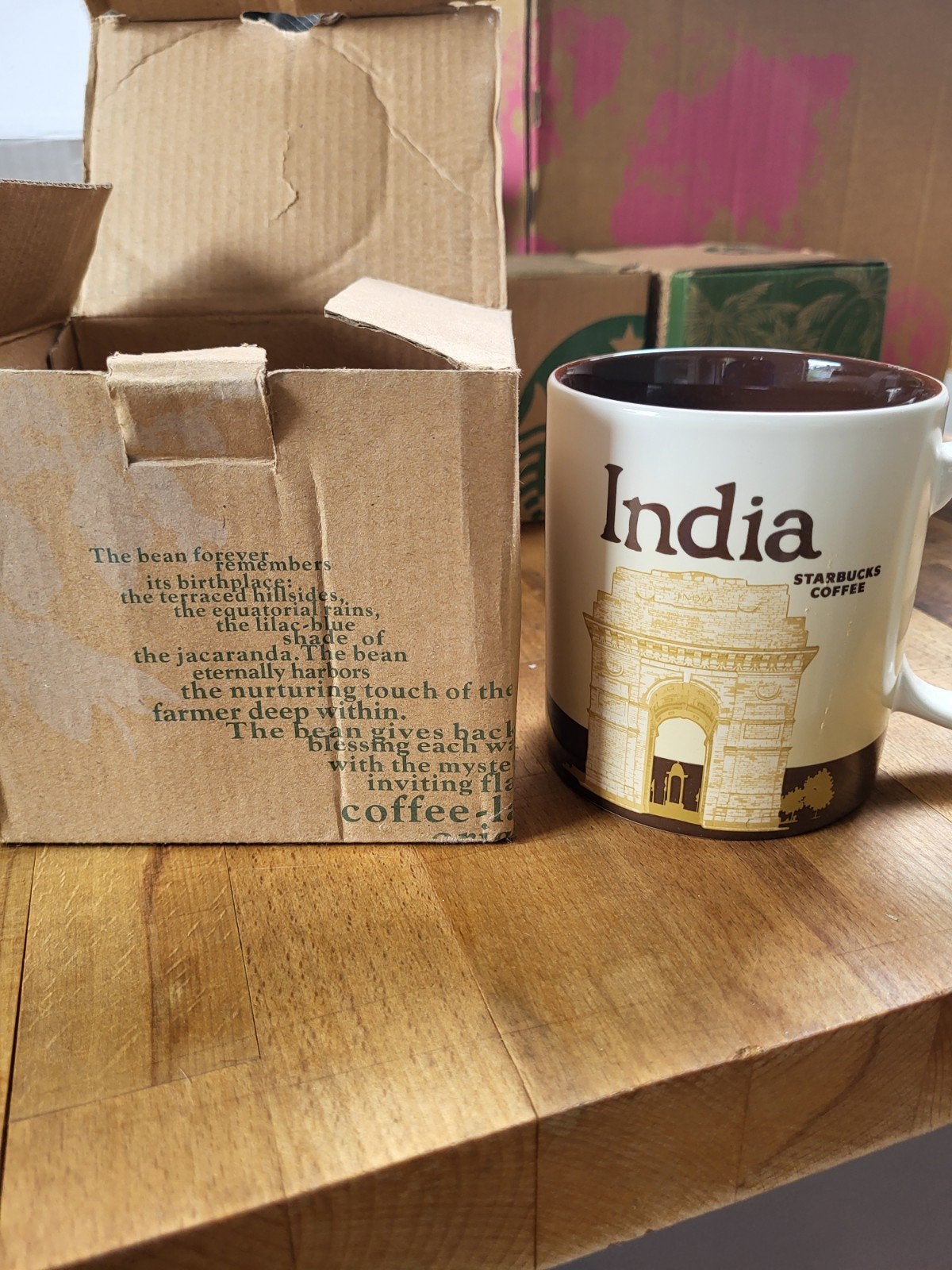 Starbucks India mok - Nieuw in doos, Overige typen, Nieuw, Ophalen of Verzenden, Steen/keramiek