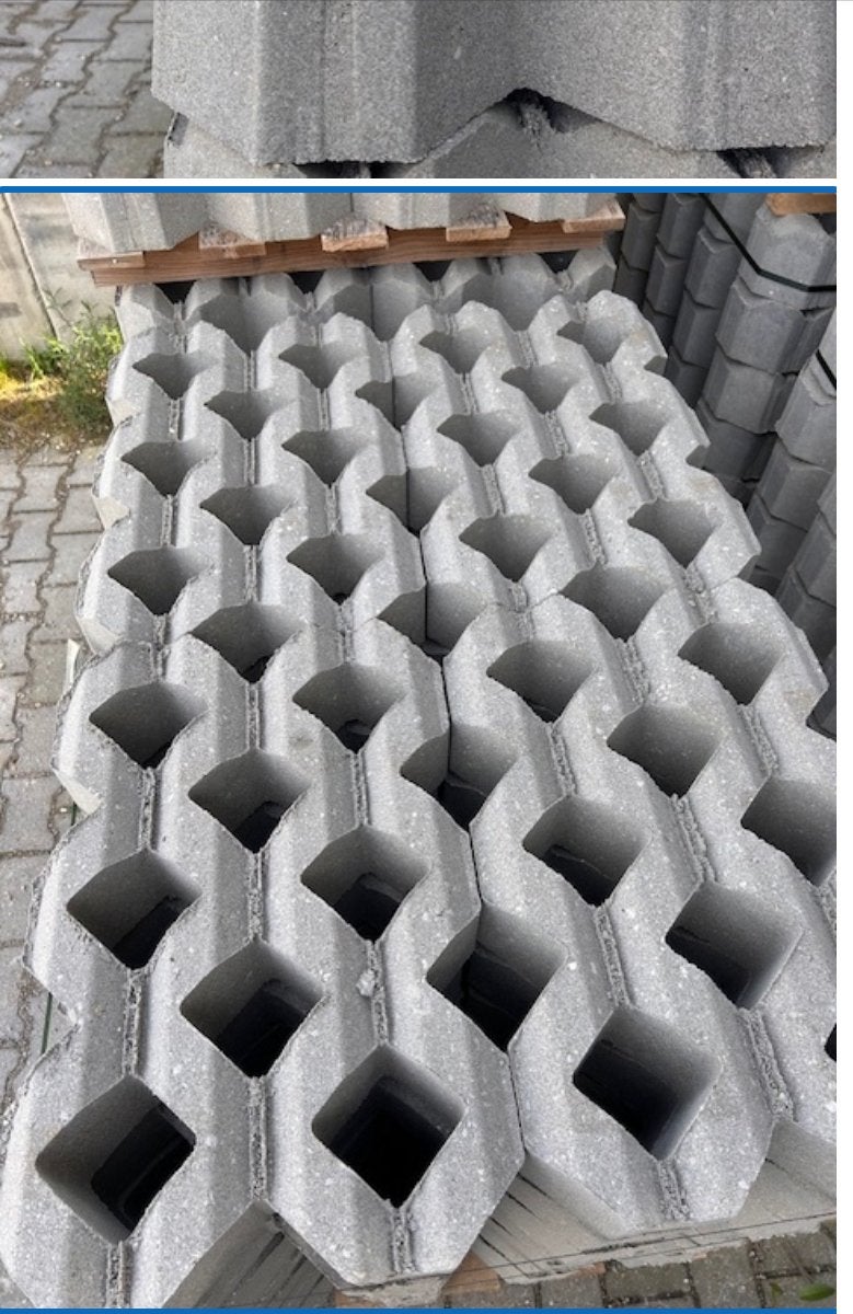 Grastegels beton uit voorraad leverbaar grasdallen, Ophalen of Verzenden, Nieuw, Grijs, Overige typen