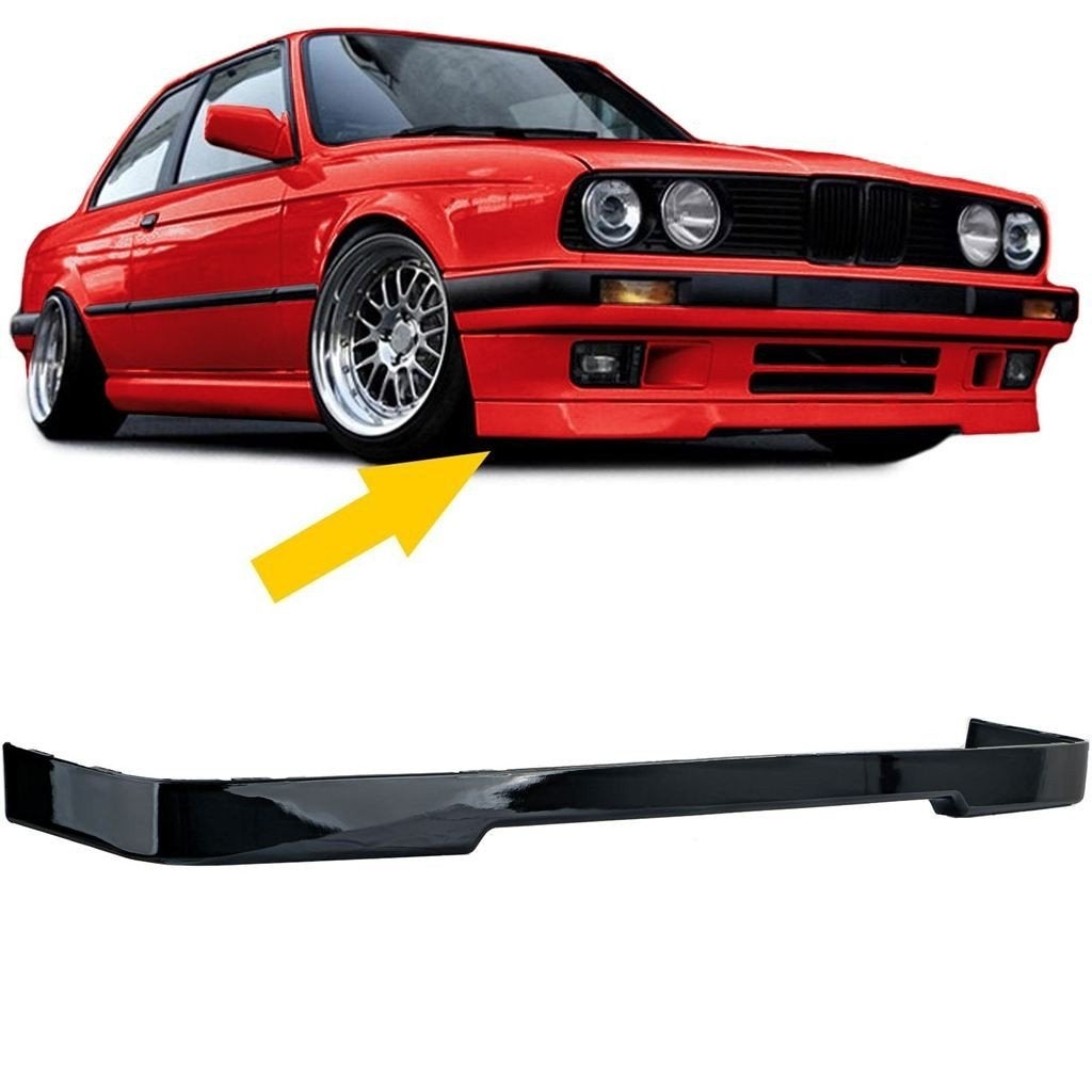 Voorbumper spoiler Onderlip Voor BMW E30 Hoogglans Zwart, Verzenden, Automotive Parts, A.parts@hotmail.nl, Trasmolenlaan 12 3447 GZ Woerden