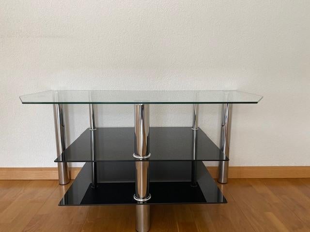 tv meubel glas, Ophalen, Gebruikt, 50 tot 100 cm, Glas