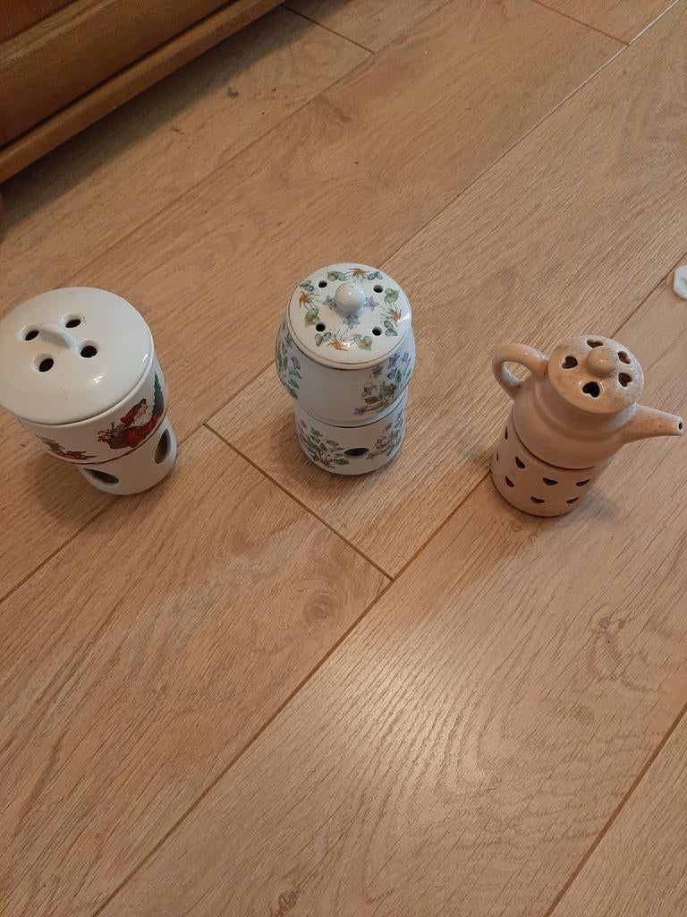 Diverse potpourri branders - Geurige sfeermakers, Gebruikt, Meerkleurig, Overige stijlen, Ophalen of Verzenden
