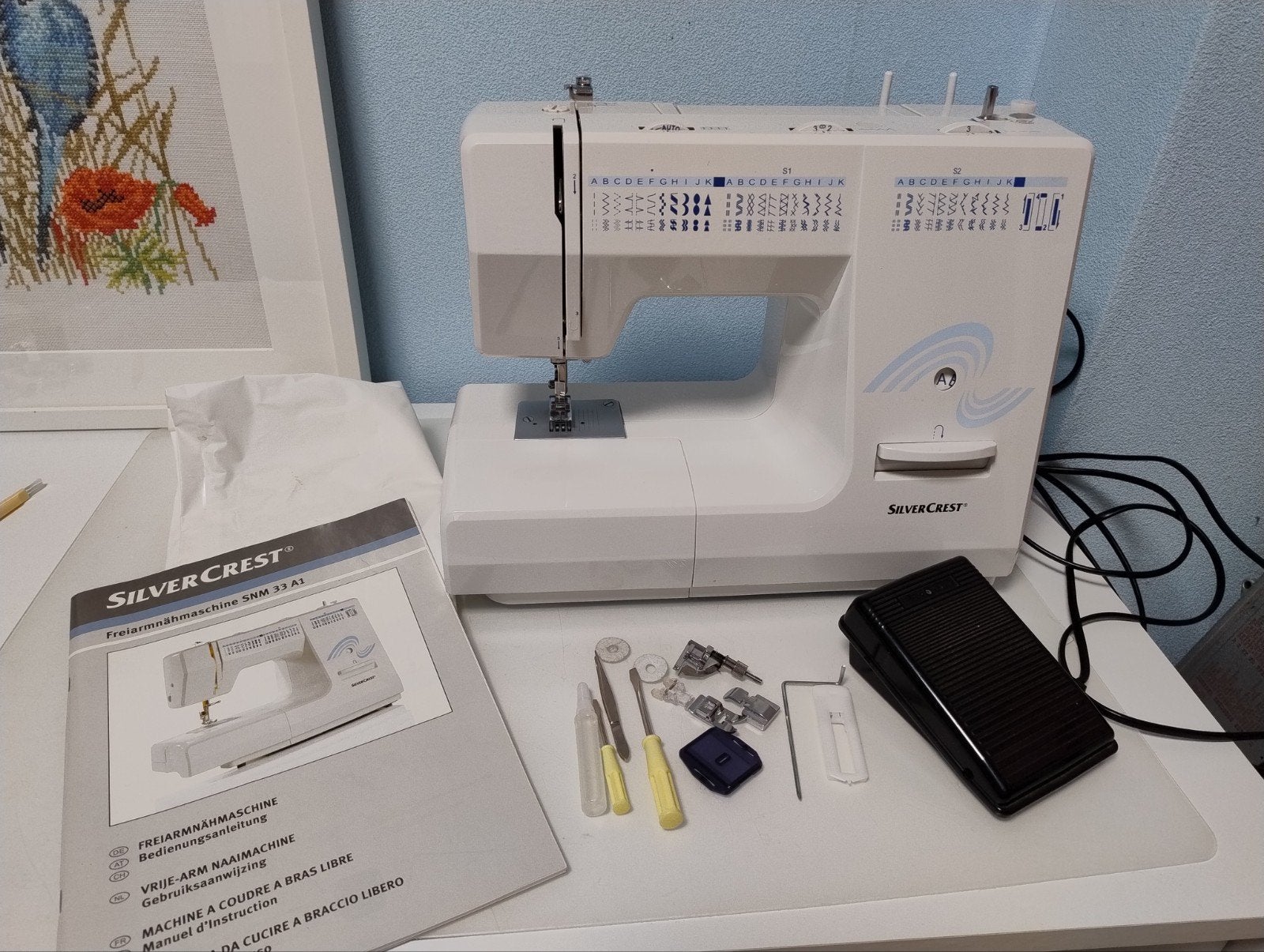 SilverCrest Naaimachine SNM 33 A1 - Zo goed als nieuw, Hobby en Vrije tijd, Naaimachines en Toebehoren, Ophalen of Verzenden, Zo goed als nieuw