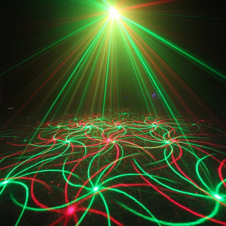 130mW laser projector (rood / groen) met afstandsbediening, Ophalen, Nieuw, Laser, Geluidgestuurd
