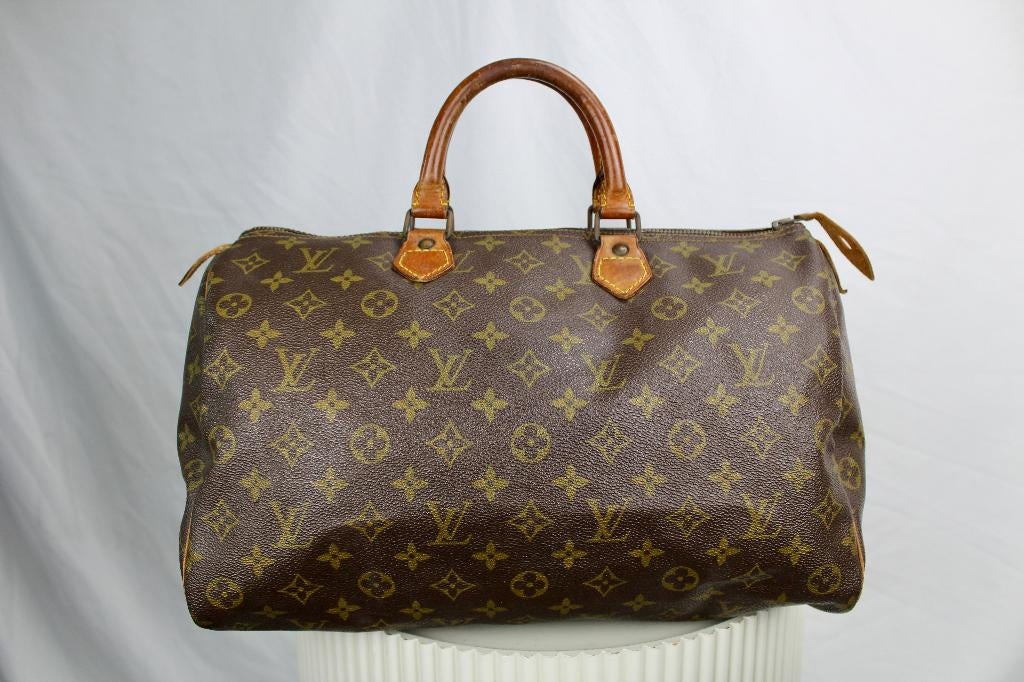 Louis Vuitton Speedy 35 - 1110, Sieraden, Tassen en Uiterlijk, Tassen | Damestassen, Gebruikt, Bruin, Ophalen of Verzenden, Lv