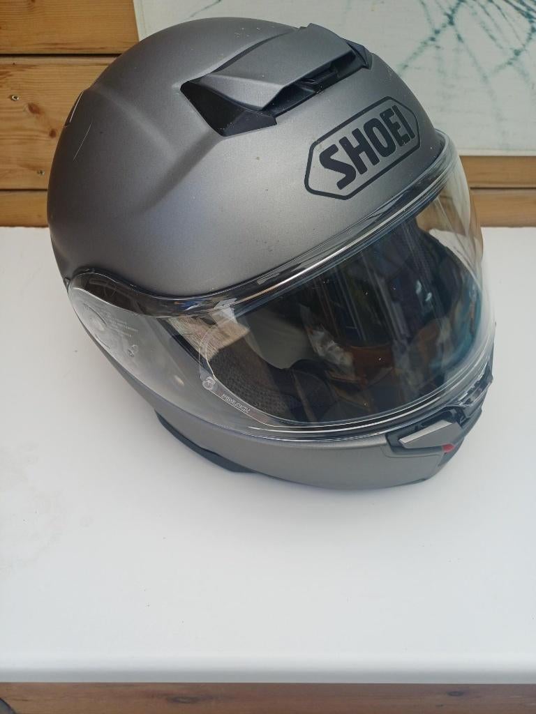 TE KOOP SHOEI SYSTEEMHELM MAT GRIJS MAAT L 59/60CM, Systeemhelm, Heren, Ophalen of Verzenden, Shoei