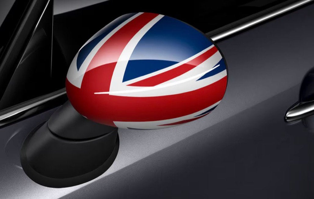 Mini Clubman Spiegelkappen met Engelse Vlag Design, Auto-onderdelen, Spiegels, Ophalen of Verzenden, Gebruikt, Mini