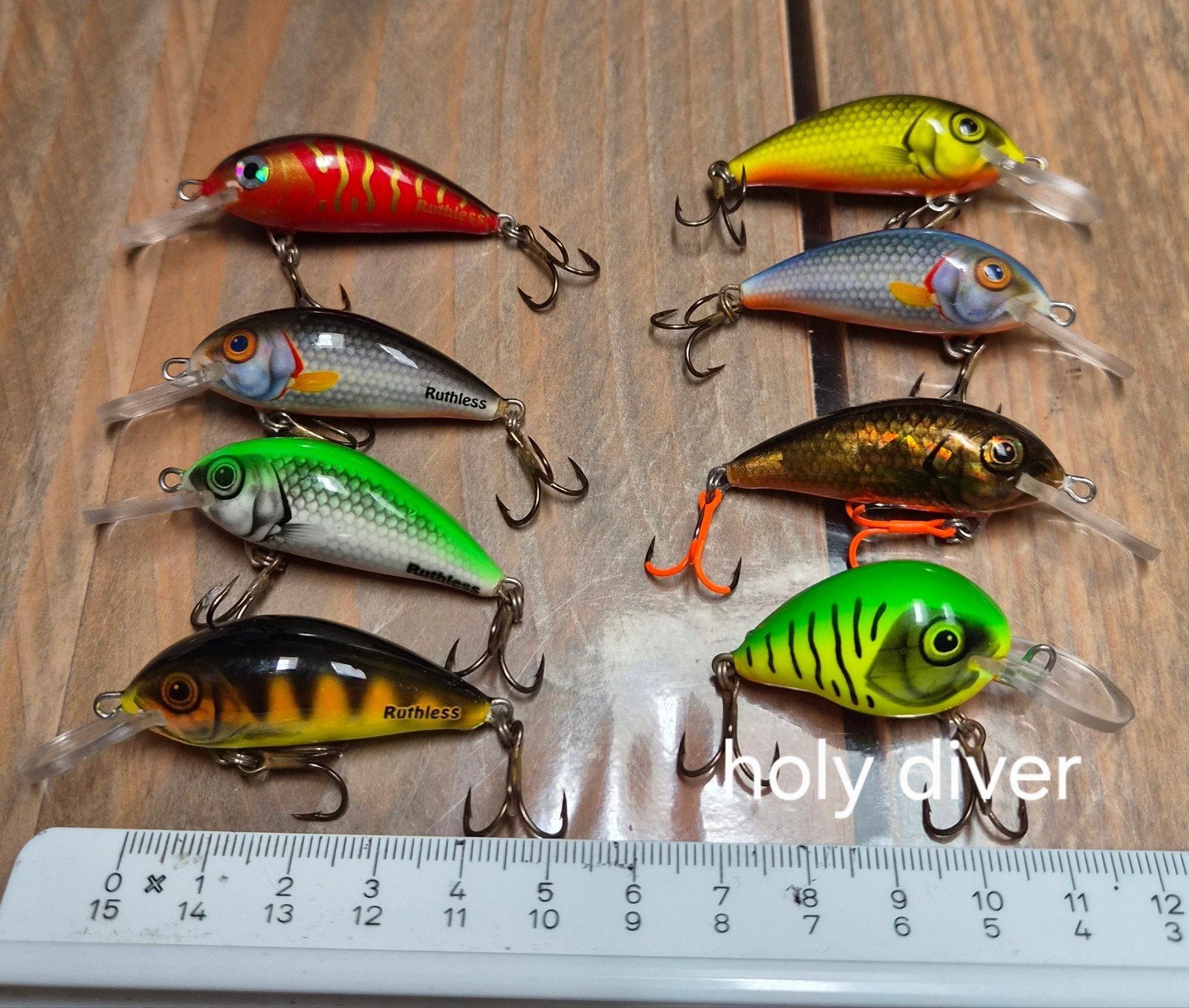 Ruthless Reaper 4,5cm 6g Holy Diver 3,5 cm handmade Kunstaas, Ophalen of Verzenden, Nieuw, Overige typen