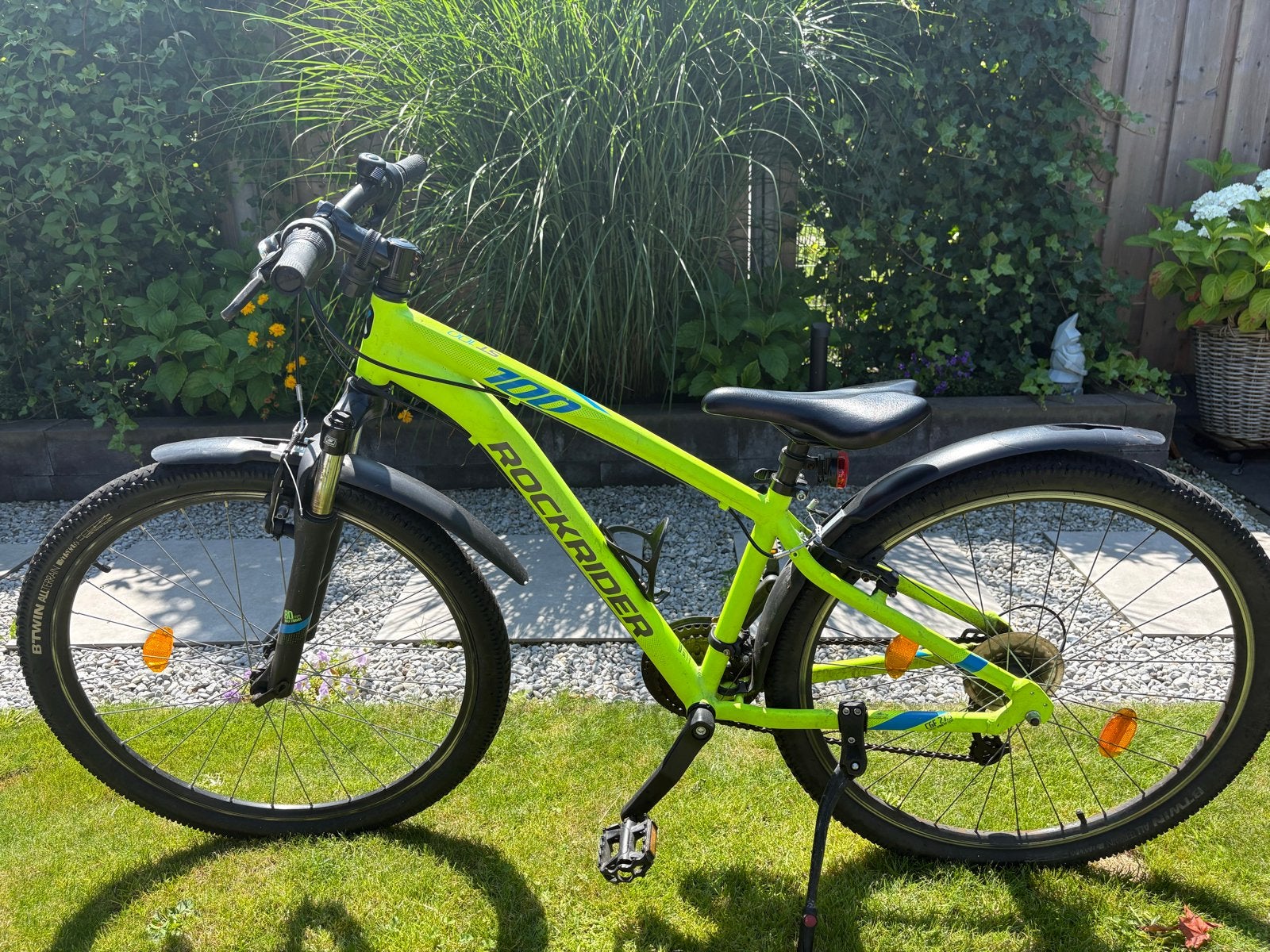 Rockrider ST 100 Mountainbike - Neon Geel maat S, Gebruikt, Hardtail, 53 tot 57 cm, Ophalen