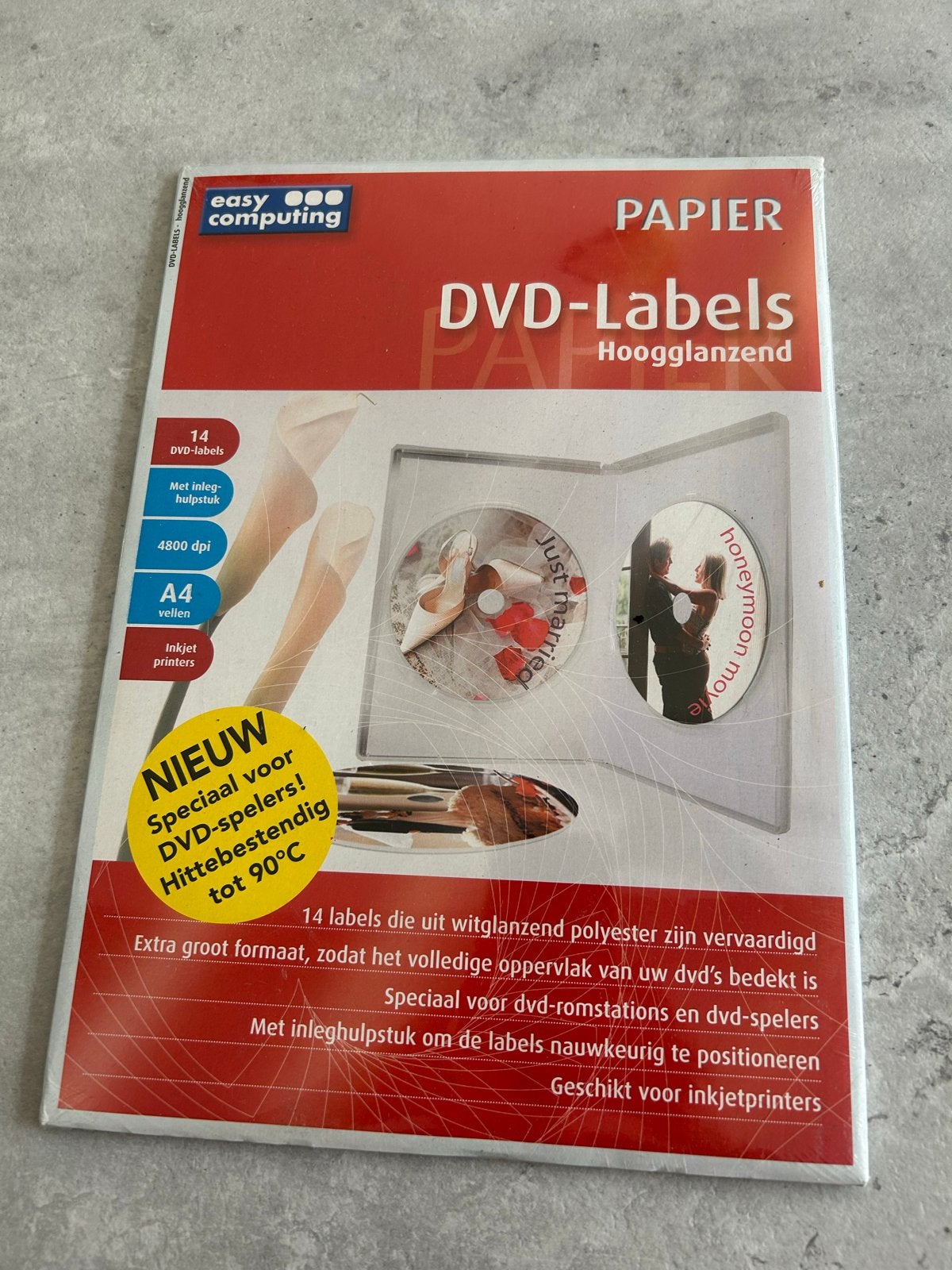 Easy Computing DVD- en CD-Labels (Nieuw), Computers en Software, Ophalen of Verzenden, Nieuw, Overige typen, Dubbellaags