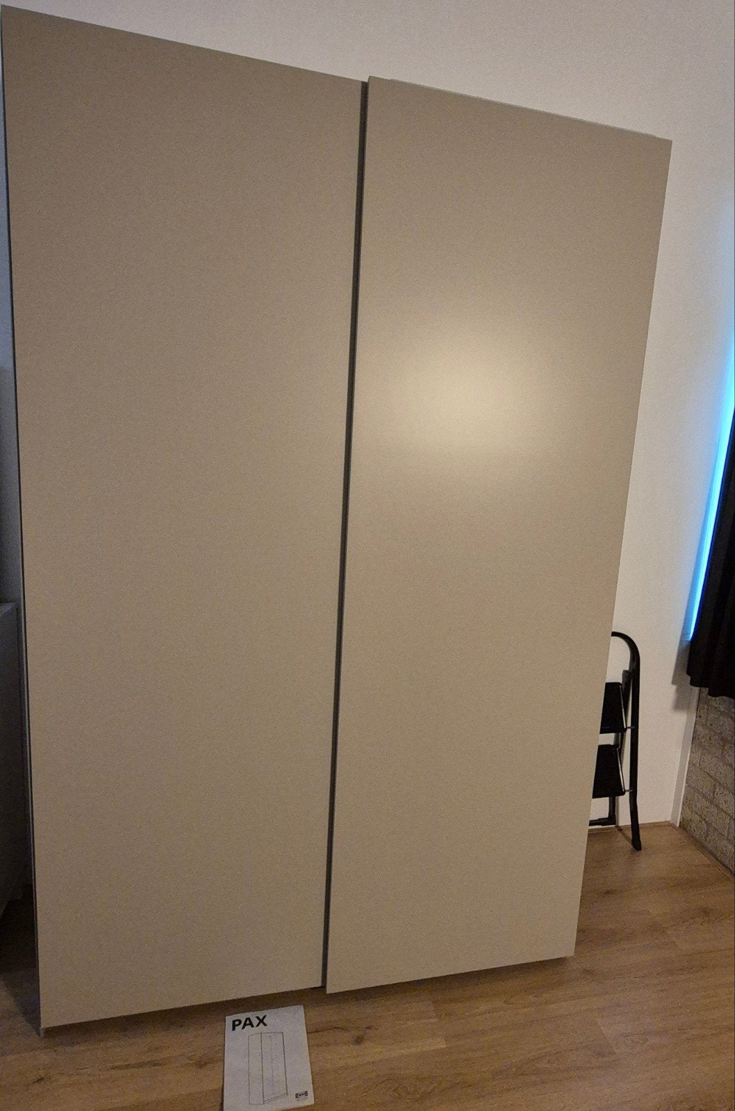 IKEA PAX Kast - 150x236cm - Grijsbeige met planken, Ophalen, Met deur(en), 100 tot 150 cm, 200 cm of meer