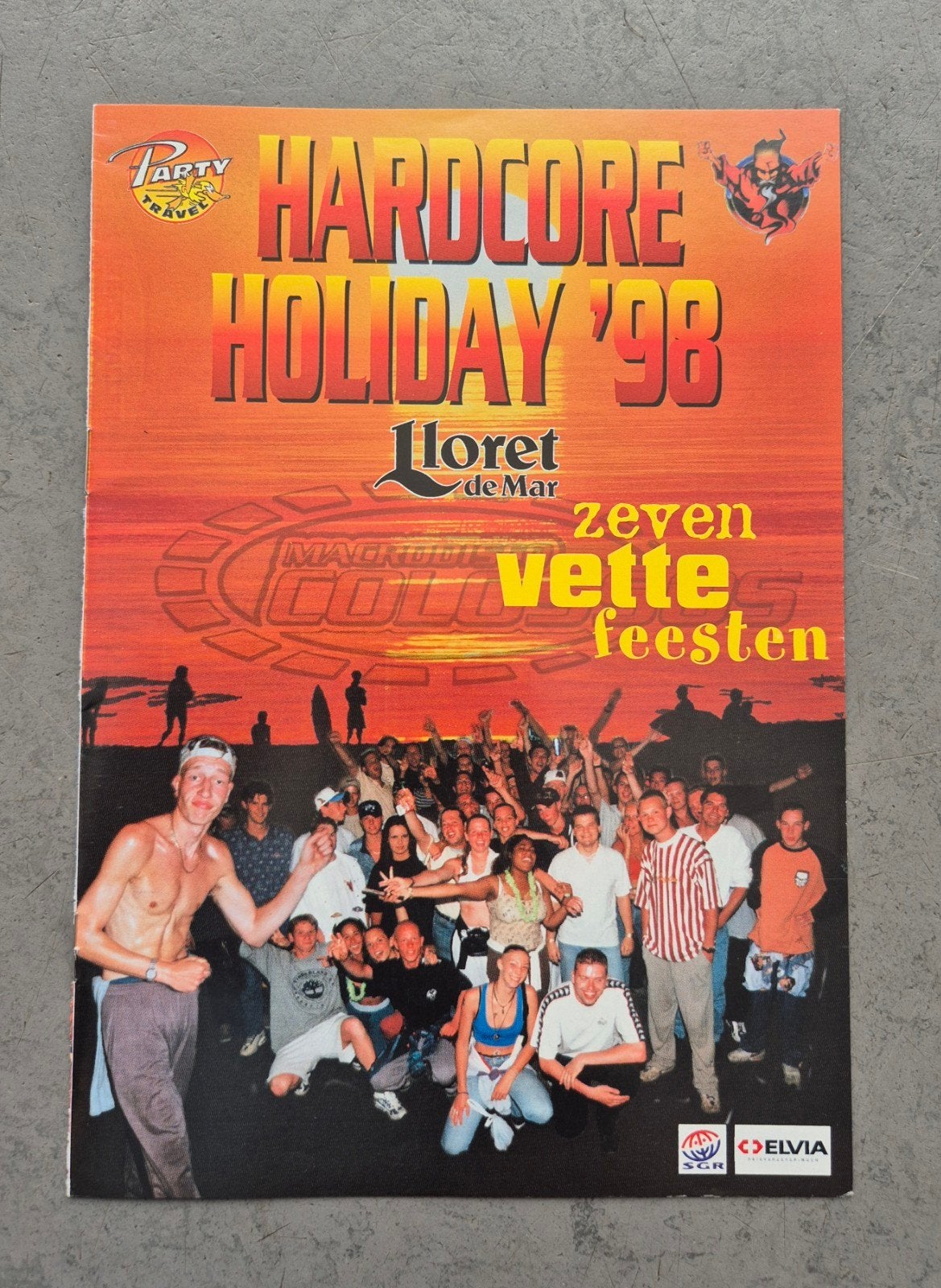ID&T Hardcore holiday '98 flyer, Verzamelen, Ophalen of Verzenden, Zo goed als nieuw